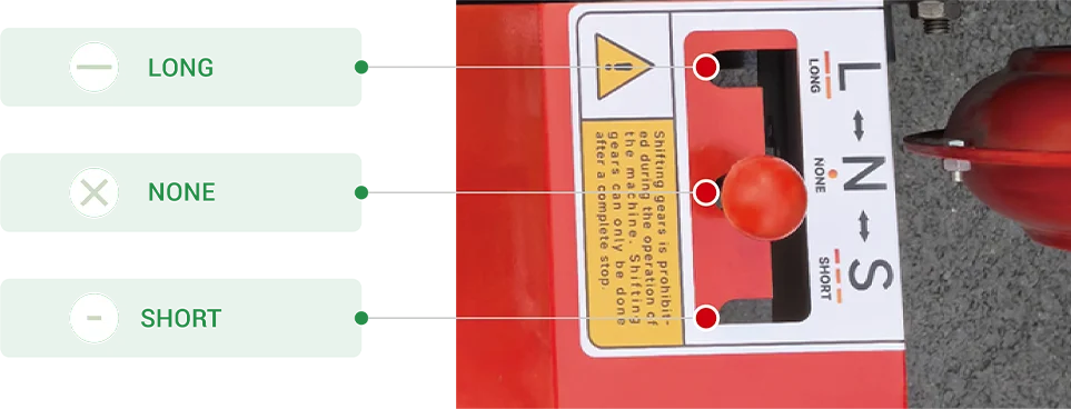 adjusting chaff length via handle
