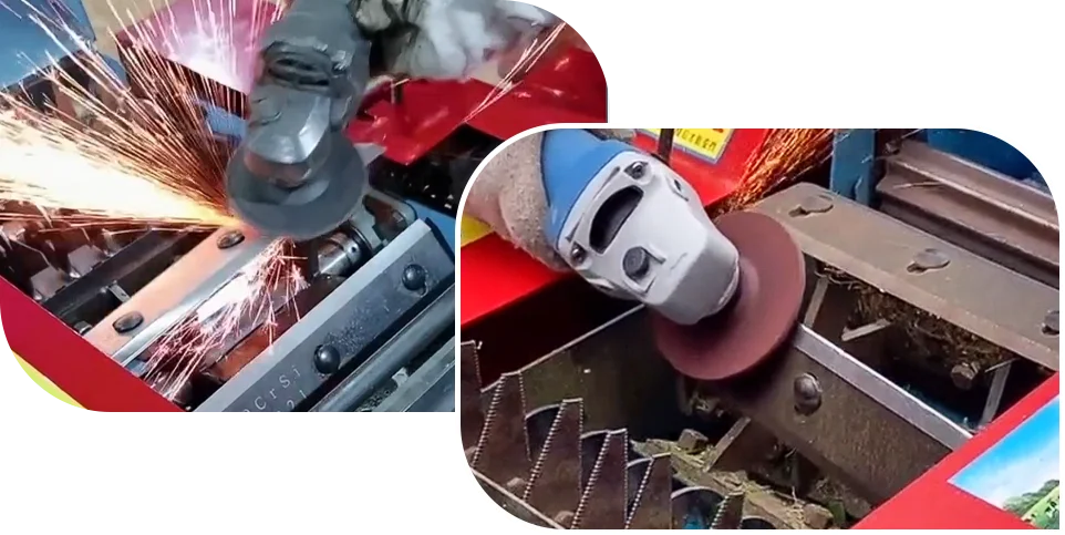 blade sharpening with angle grinder