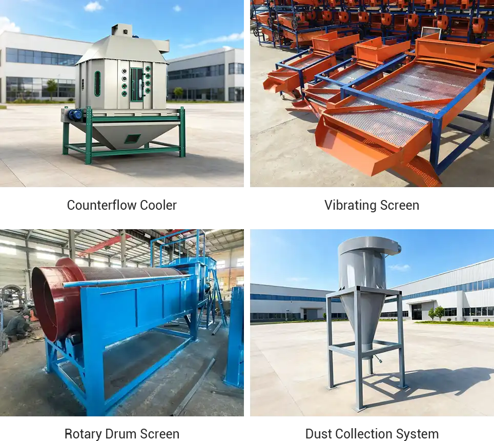 cattle feed cooler and screener