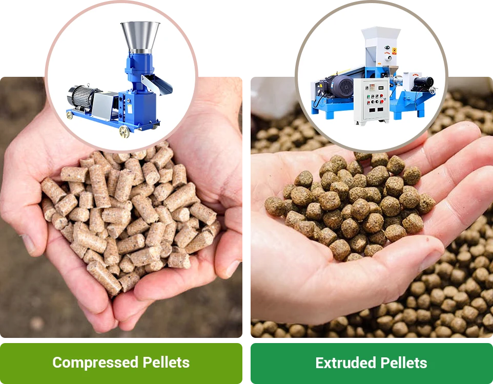 cold pressed pellets vs extruded pellets