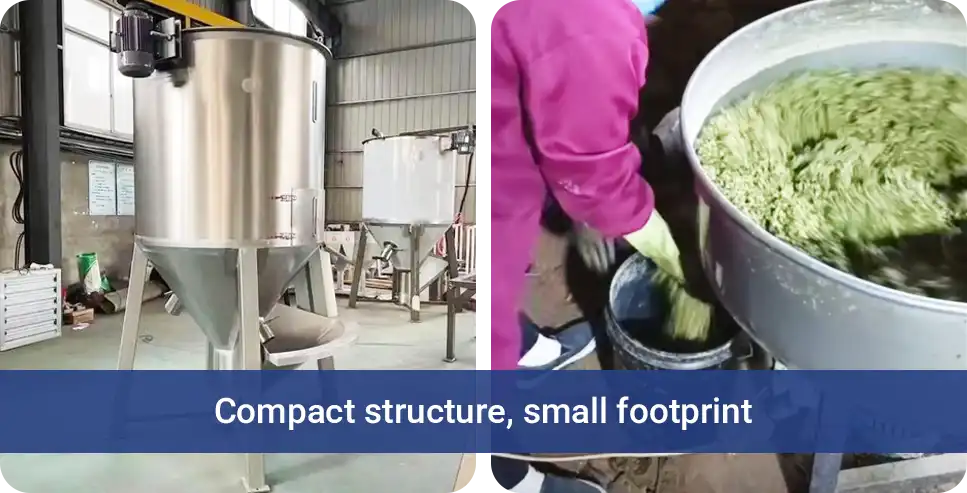 compact vertical mixer