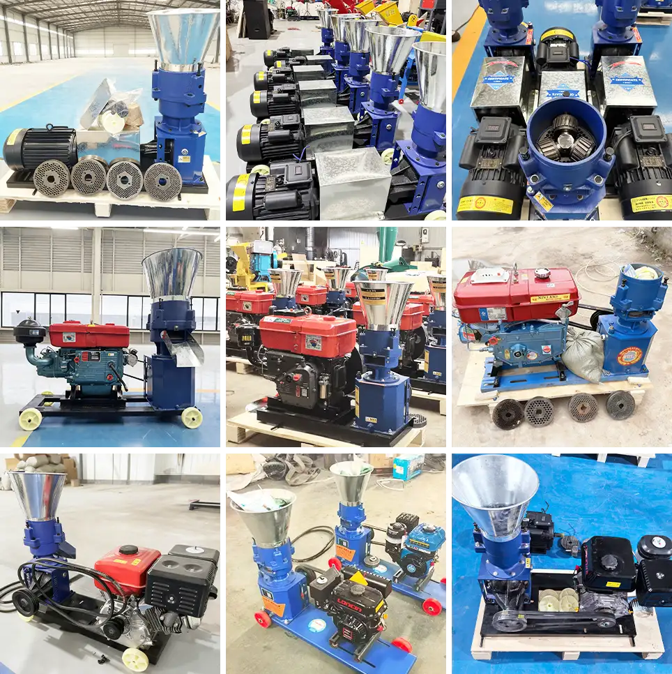 different types models of pellet machine