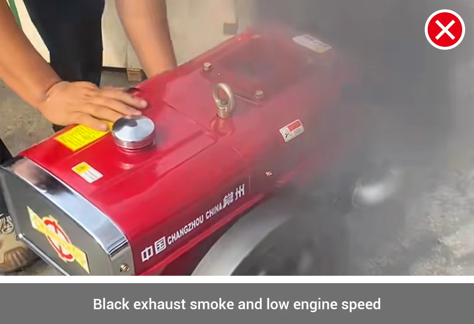 exhaust smoke for low engine speed