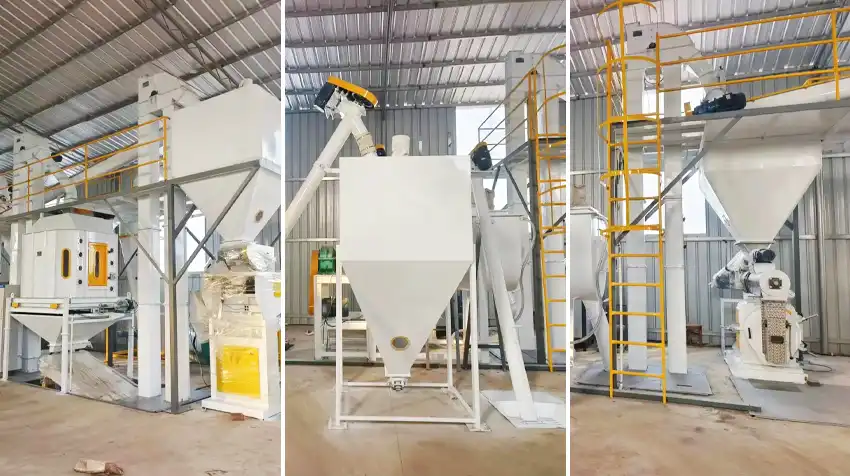 complete feed processing line for cattle 