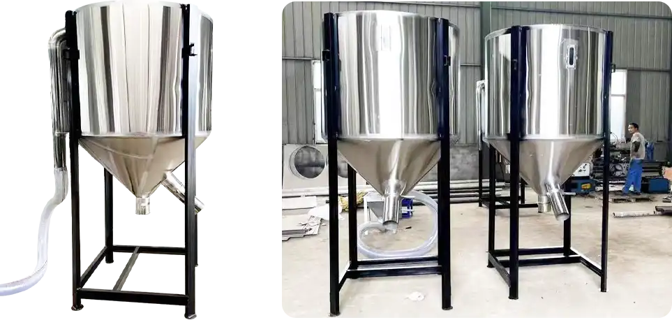 feed storage bin used for cooling pellets