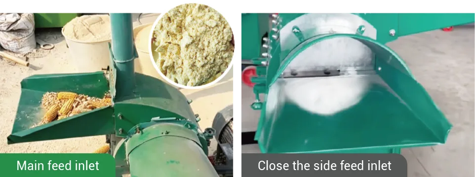 grain crushing operation steps