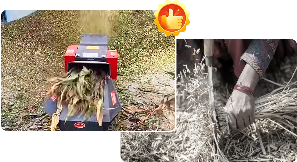 high efficiency cutting with chaff cutter