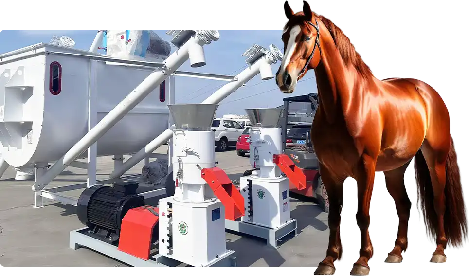 horse feed roller driven pellet mill
