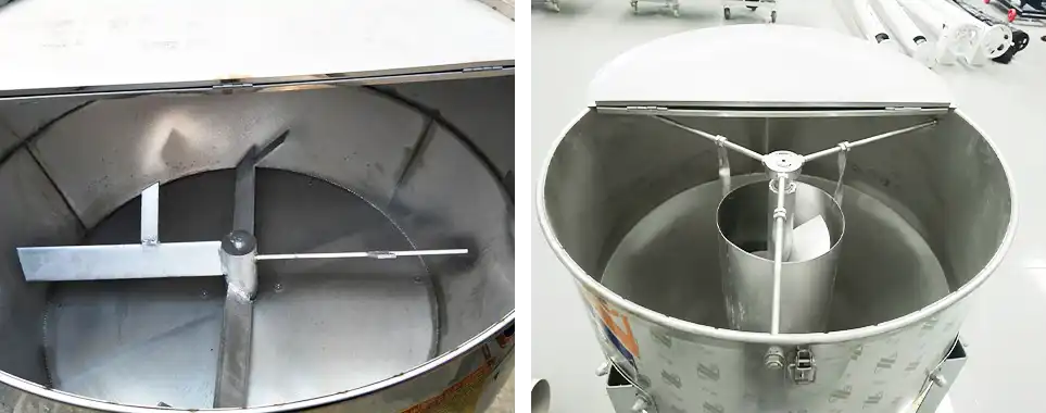 internal structure of the feed mixer