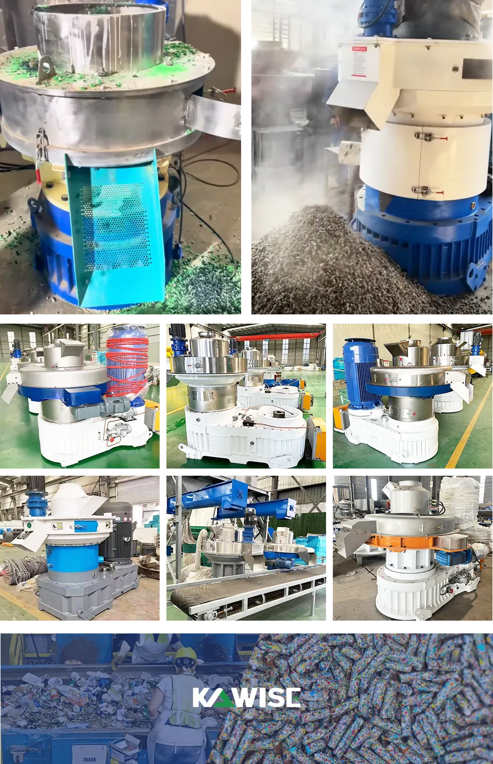 kawise plastic pellet machine for sale