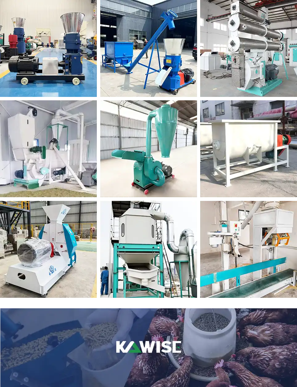 kawise chicken feed production line solution