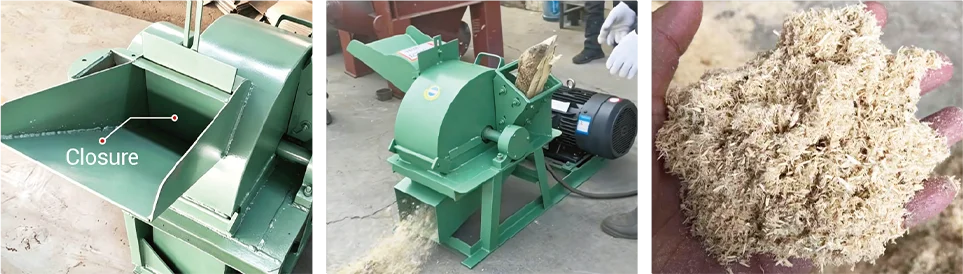log and branch crushing operaction