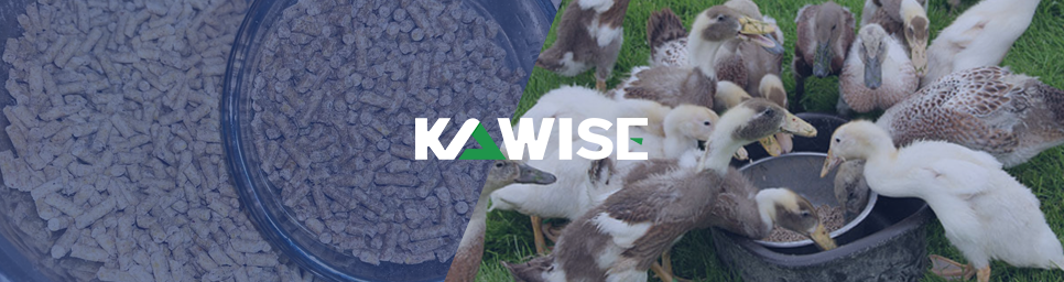 making duck pellets with kawise machine