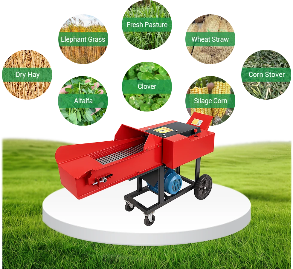 materials processed by chaff cutter machine