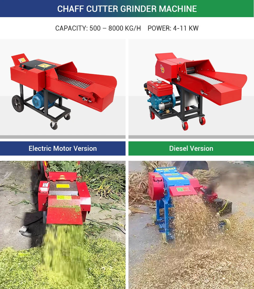 multi function chaff cutter for rabbit feed processing