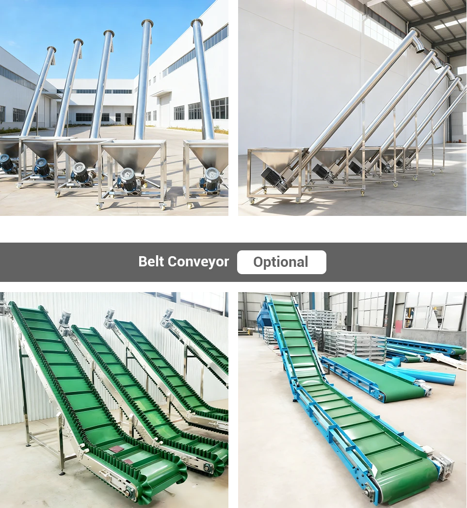 optional lifting conveyor for goats and sheep