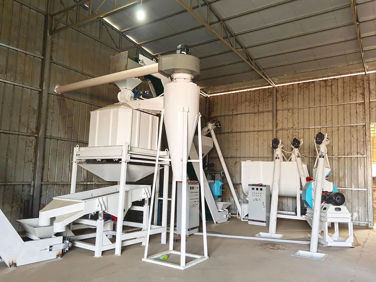 crushing and mixing part