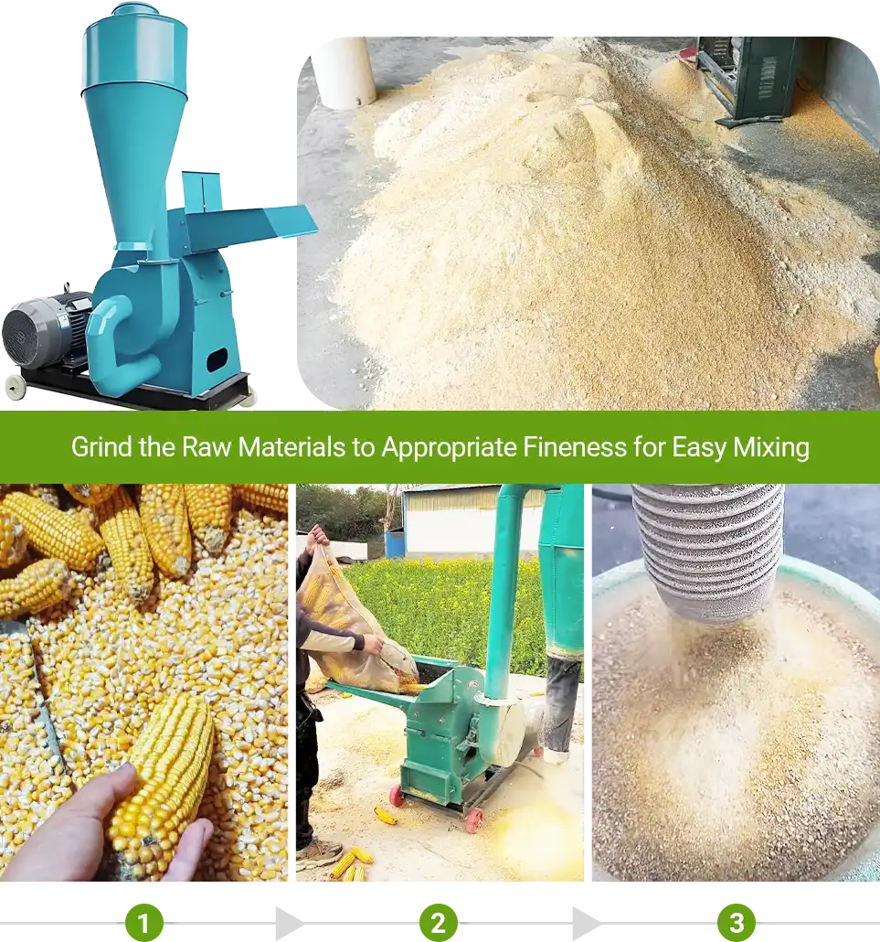 prepare raw material