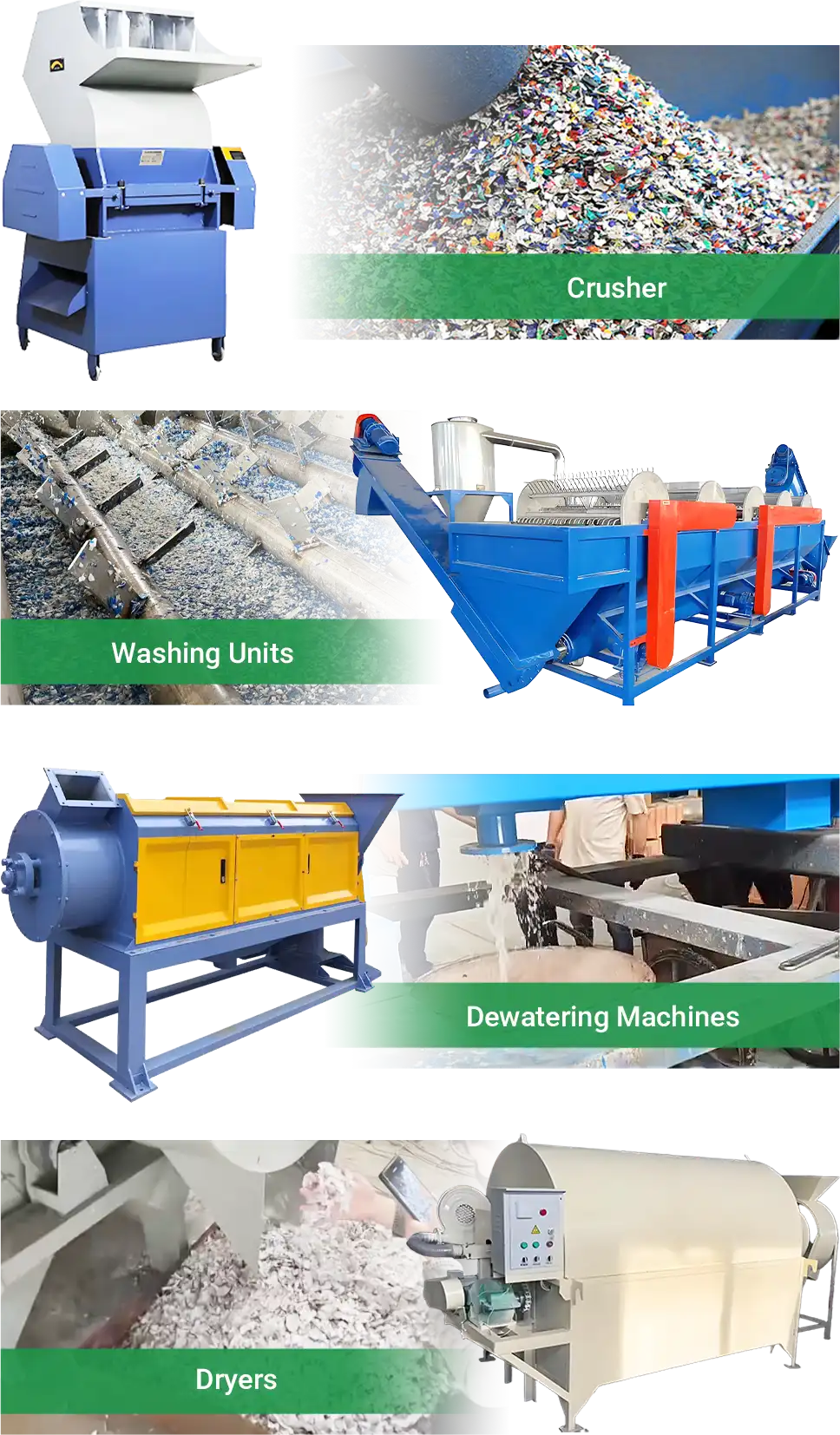 production process of recycled plastic pellets
