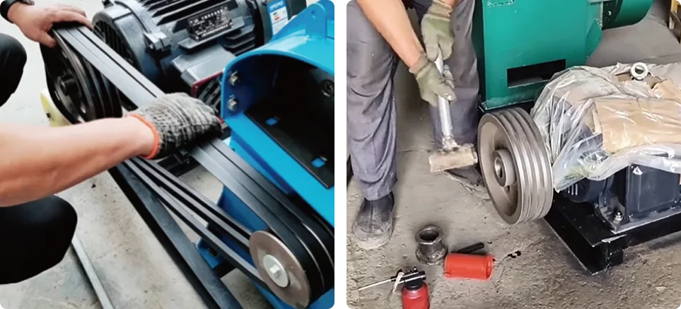 pulley installation and adjustment