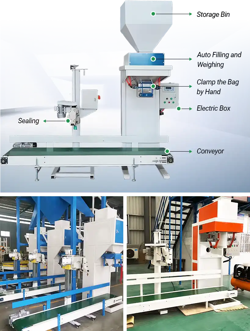 quantitative weighing and packing machine
