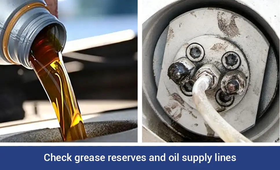 regularly refill and replace grease