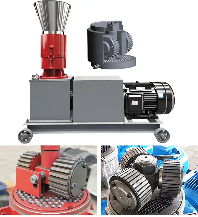 roller driven pellet mill