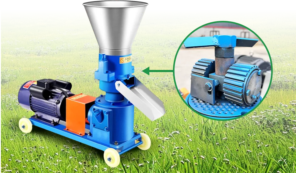 roller feed pellet machine