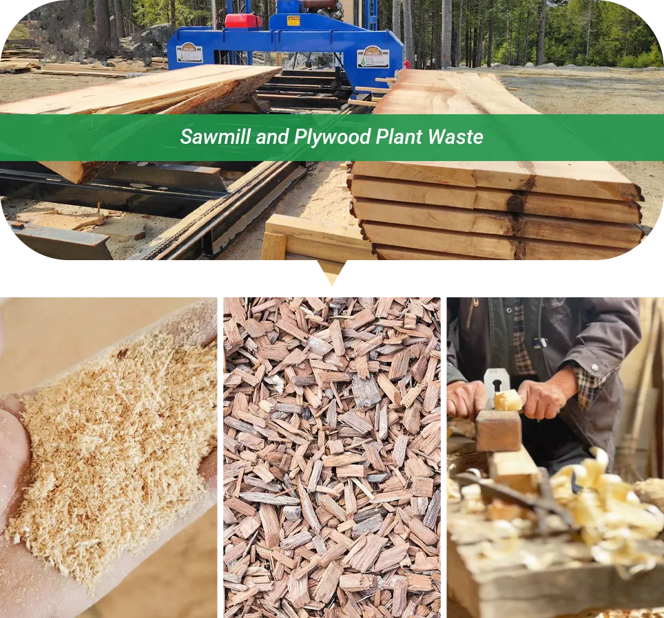 sawmill and plywood mill waste