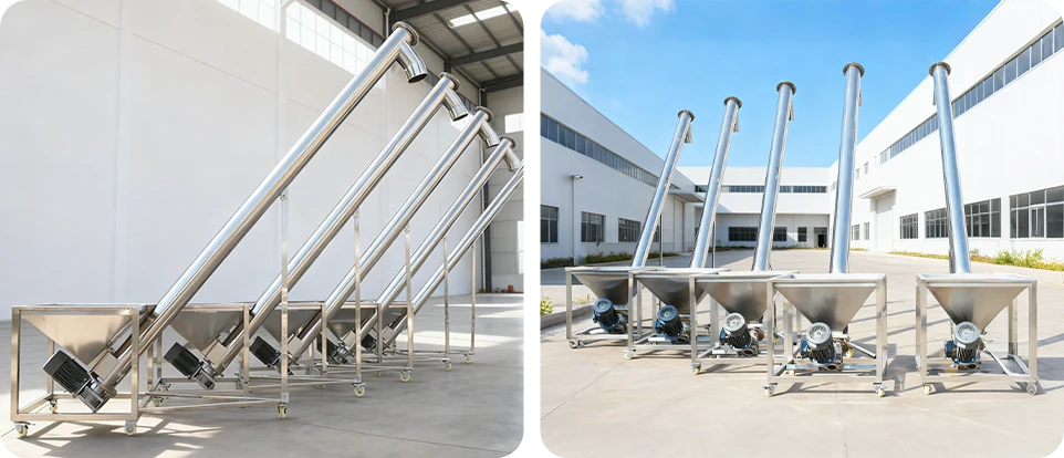 screw conveyor of this samll feed line