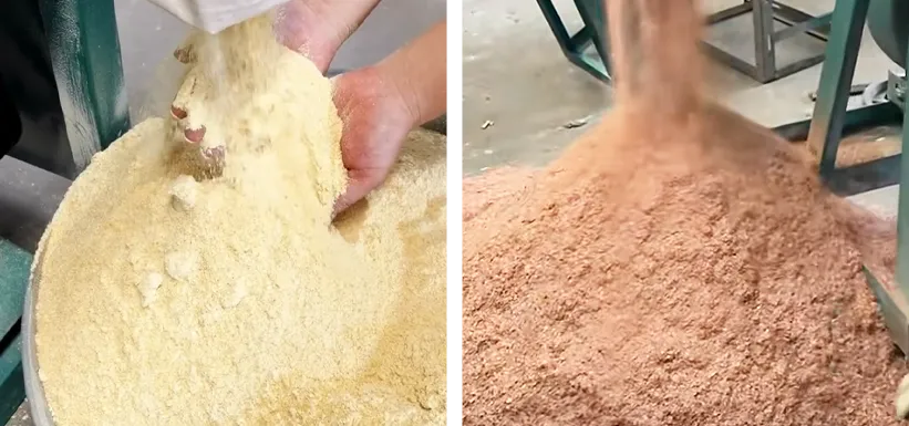 self-priming grinder grinding result