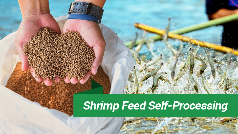 self-processing shrimp feed