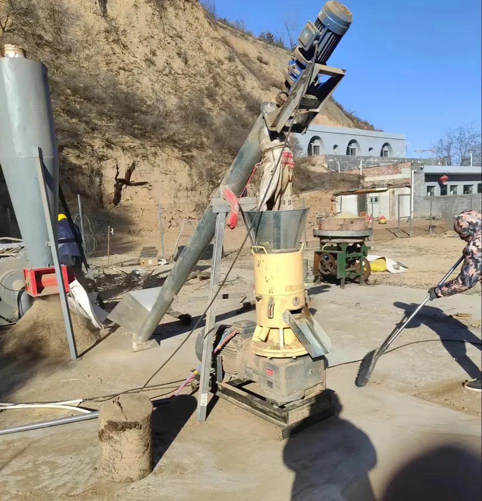 Small biomass pellet production line