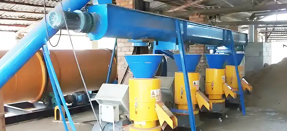 small scale pine pellet production
