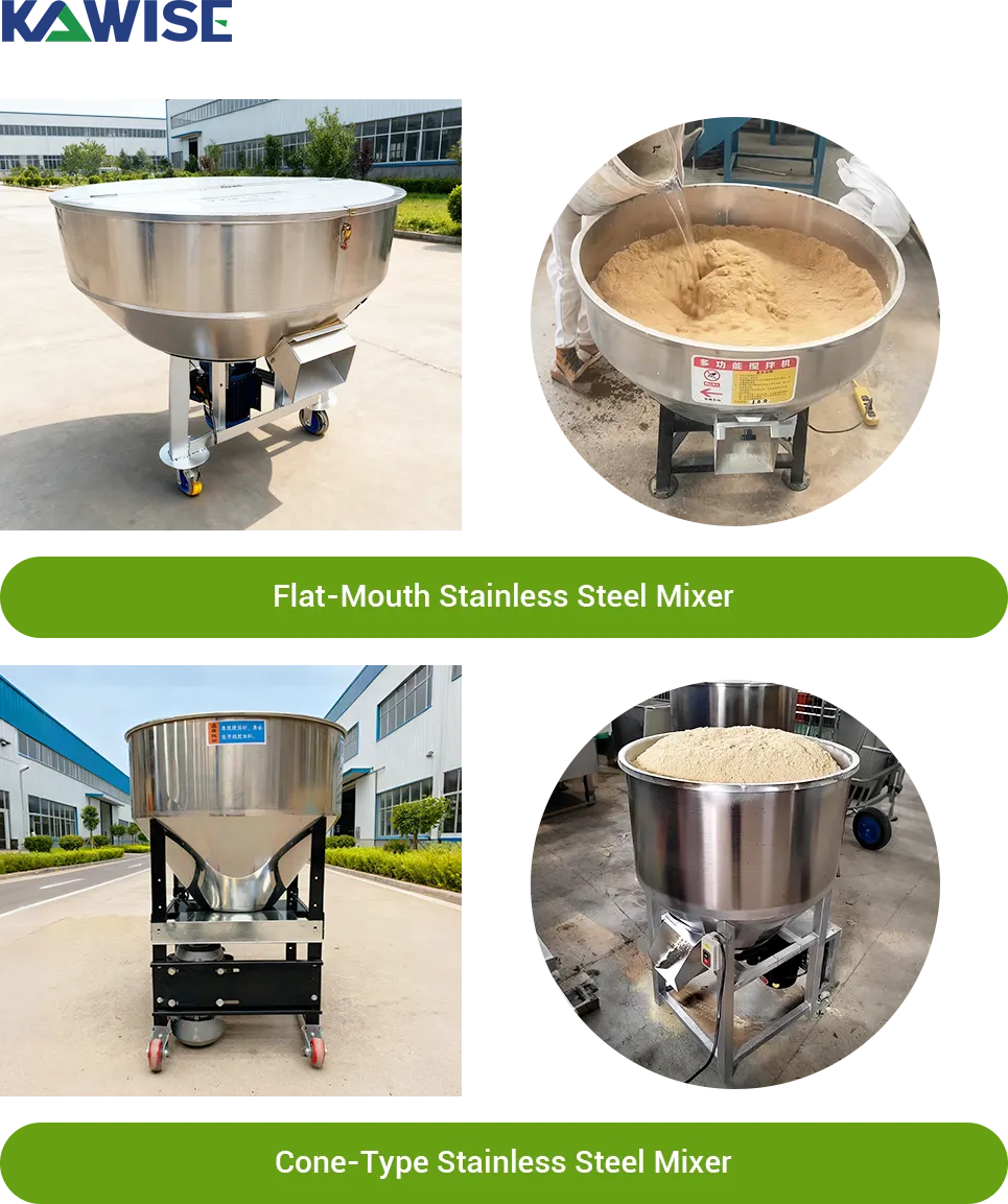 stainless mixer for feed mixing