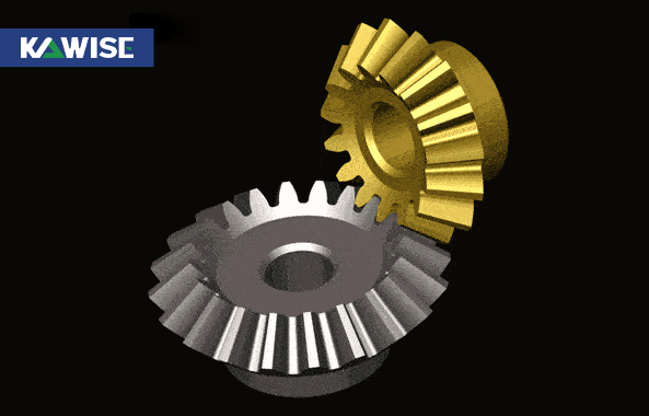 straight bevel gear drive working demo