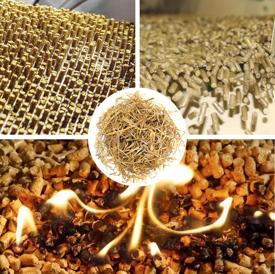 straw pellet burning performance