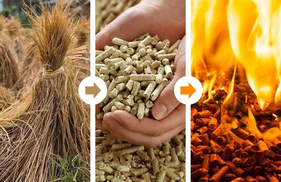 straw pellet for energy use