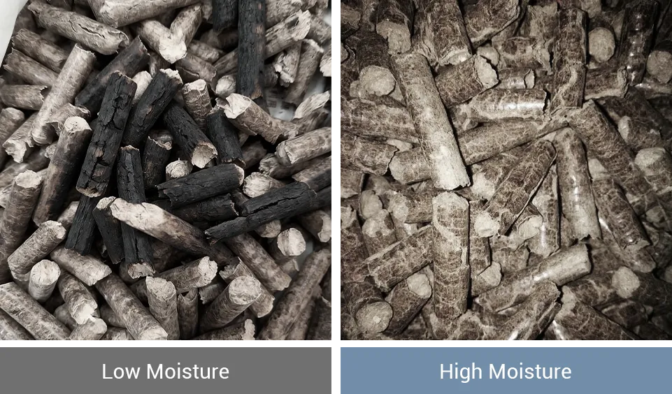 straw pellet moisture regulation requirements