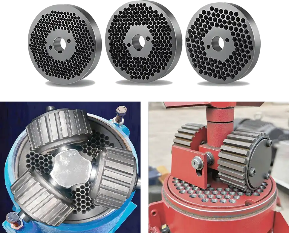 types of flat pellet machine die