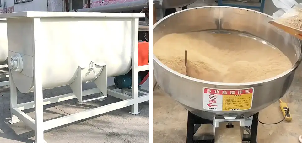 uneven raw material mixing