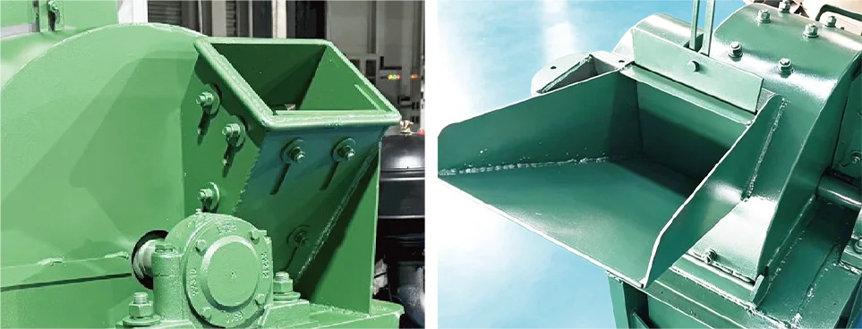 wood crusher feeding inlet installation steps