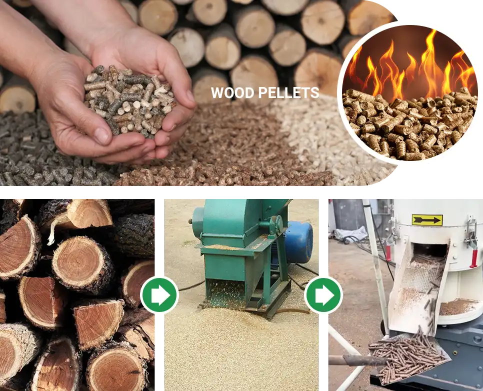 wood fuel pellets